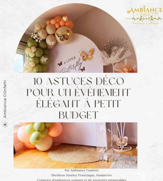 Guide PDF — 10 astuces déco pour un événement élégant à petit budget